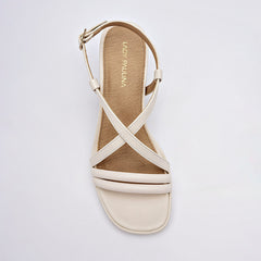 Zapatilla abierta para Mujer marca Lady Paulina Marfil cod. 140513