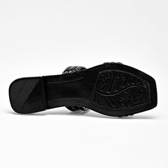 Sandalia piso para Mujer marca Moramora Negro cod. 140578