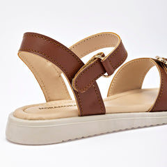 Sandalia para Niña marca Moramora Café cod. 140699