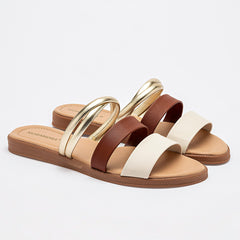 Sandalia piso para Mujer marca Moramora Beige cod. 140713