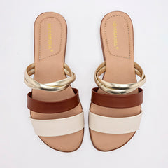 Sandalia piso para Mujer marca Moramora Beige cod. 140713
