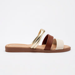 Sandalia piso para Mujer marca Moramora Beige cod. 140713