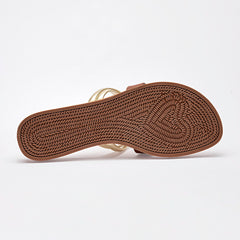 Sandalia piso para Mujer marca Moramora Beige cod. 140713