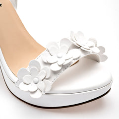 Zapatilla abierta para Mujer marca Moramora Blanco cod. 140724