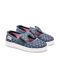 Tenis flat para Preescolar niña marca Moramora Azul Marino cod. 140742