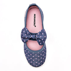 Tenis flat para Niña marca Moramora Azul Marino cod. 140742