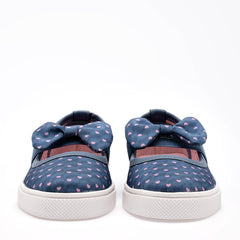 Tenis flat para Niña marca Moramora Azul Marino cod. 140742