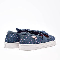 Tenis flat para Niña marca Moramora Azul Marino cod. 140742