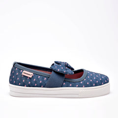 Tenis flat para Niña marca Moramora Azul Marino cod. 140742