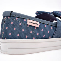 Tenis flat para Niña marca Moramora Azul Marino cod. 140742