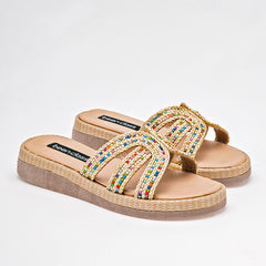 Sandalia piso para Mujer marca Been Class Beige cod. 141126