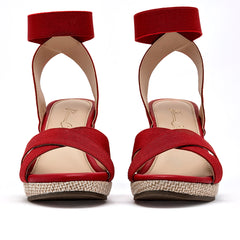 Sandalia cuña para Mujer marca Been Class Rojo cod. 141130