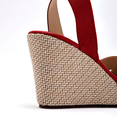 Sandalia cuña para Mujer marca Been Class Rojo cod. 141130