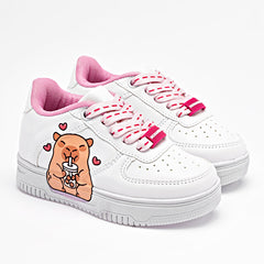 Tenis para Preescolar niña marca Moramora Blanco cod. 141326