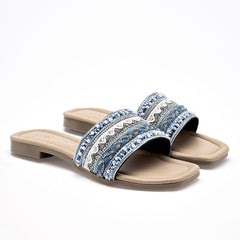 Sandalia piso para Mujer marca Mora Tierra Azul cod. 142016