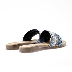 Sandalia piso para Mujer marca Mora Tierra Azul cod. 142016