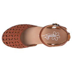 Sandalia artesanal de piel para Mujer marca Yondeer Beige cod. 76656