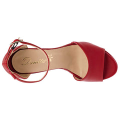 Zapatilla abierta para Mujer marca Damita Rojo cod. 94333
