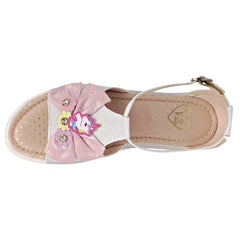 Ks Sandalia color blanco rosa niña, código 94639
